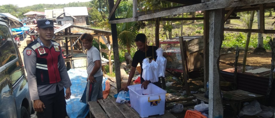 Polsek Lais Laksanakan Patroli, Sambangi Pasar Tradisional