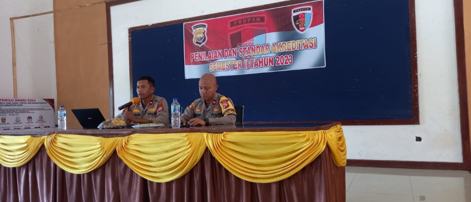 Polres Kaur Laksanakan Penilaian dan Standar Akreditasi Semester II oleh Bid Propam Polda Bengkulu