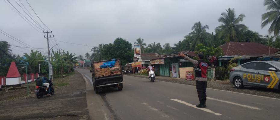 Polsek Lais Rutinkan Kegiatan Morning Traffic Control di Pagi Hari 