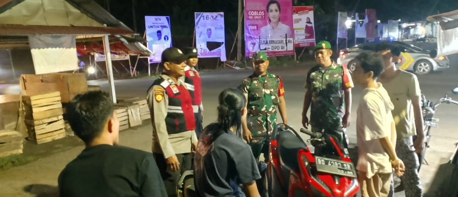 Sinergitas TNI-Polri, Polsek Lais dan Koramil Lais Laksanakan Patroli