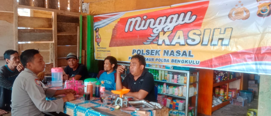 Gelar Minggu Kasih Bersama Warga, Personel Polsek Nasal Ajak Warga dan Sampaikan Pesan Kamtibmas 
