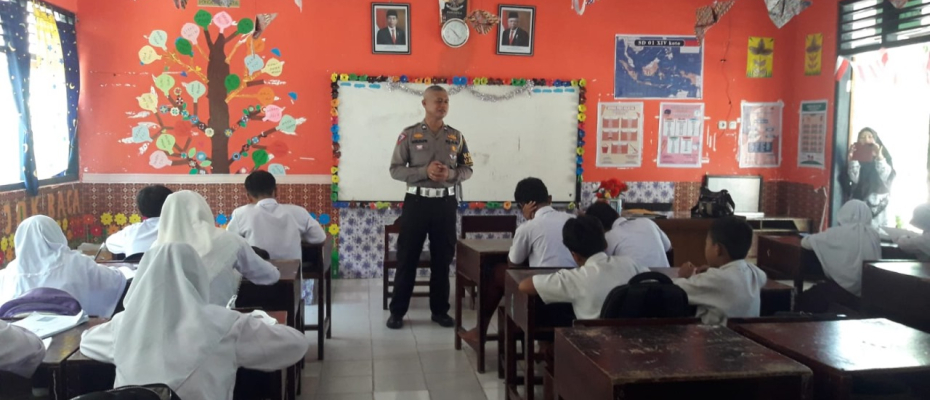 Sat Lantas Polres Mukomuko Sosialisasi Tertib Berlalulintas di Sekolah 