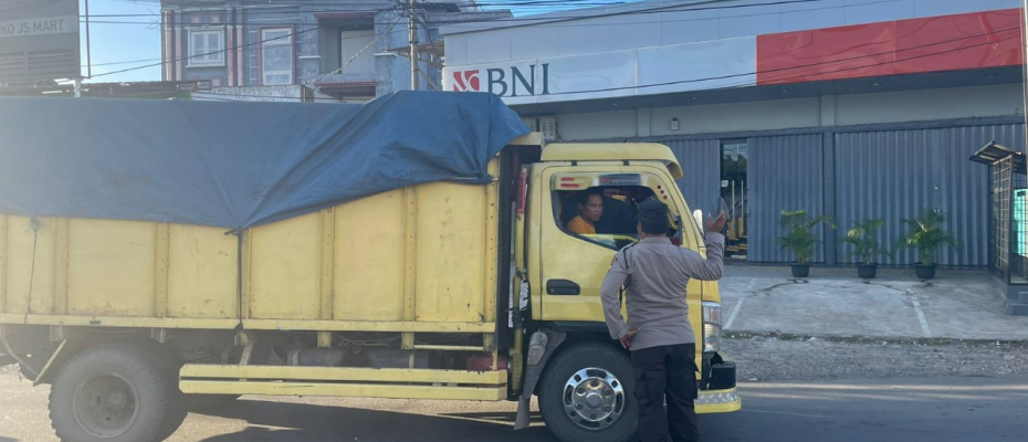Polsek Ketahun Berikan Imbauan Kamtibmas dengan Sopir Batu Bara