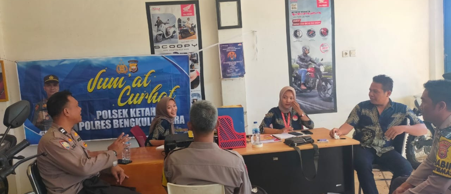 Sambangi Dealer Honda Ketahun Polsek Ketahun Gelar Jumat Curhat