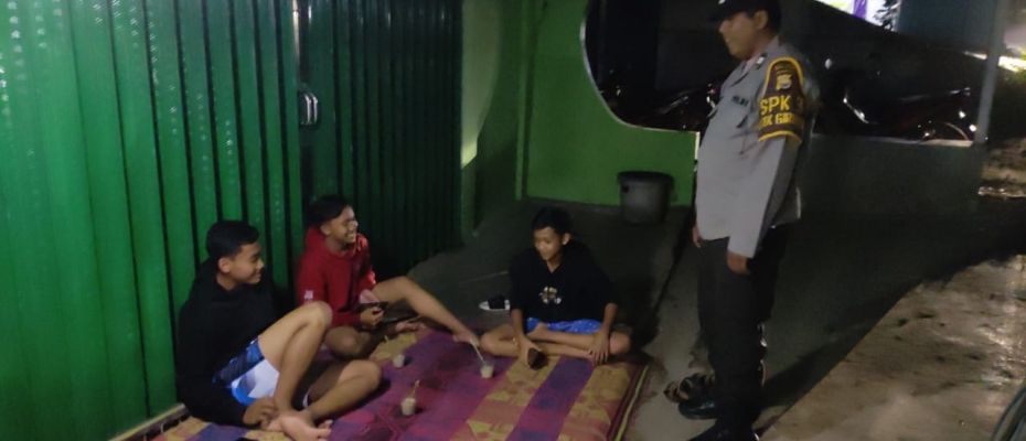 Cegah Tindak Pidana 3C Polsek Giri Mulya Gelar Patroli dialogis