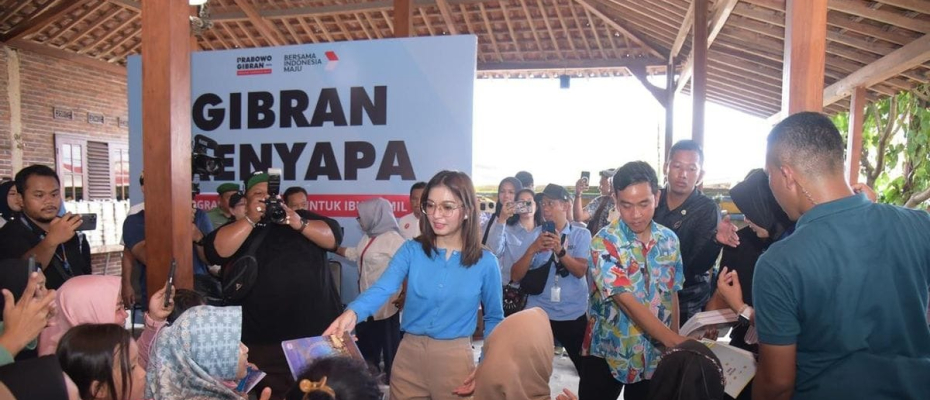 Usai Blusukan di Pasar Kemiri Depok, Gibran Rakabuming Temui Ibu-Ibu Hamil di Cipayung Depok 