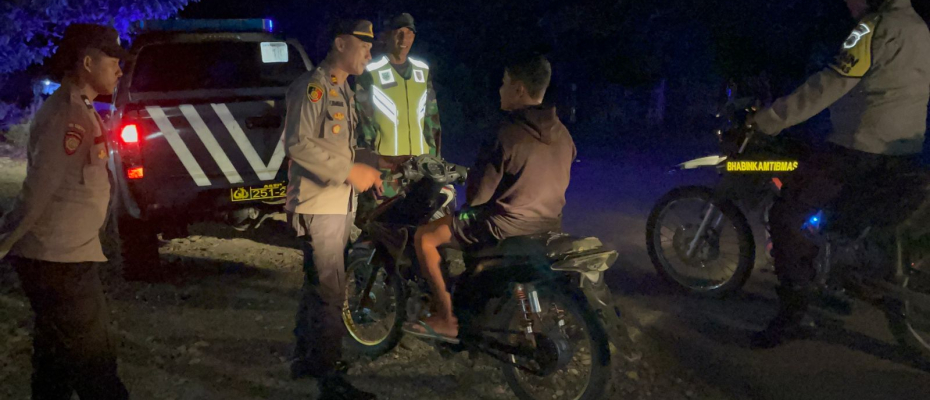 Polsek Ketahun Laksanakan Blue Sky Patroli Dalam Rangka Cooling System Jelang Pemilu Tahun 2024