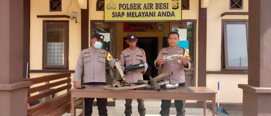 Giat Hunting, Polsek Air Besi Lakukan Penertiban Pengguna Knalpot Brong