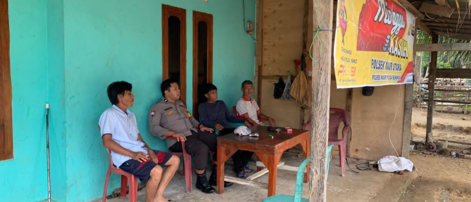 Minggu Kasih, Polsek Kaur Utara Dengrkan Keluhan Warga Cuko Enau 