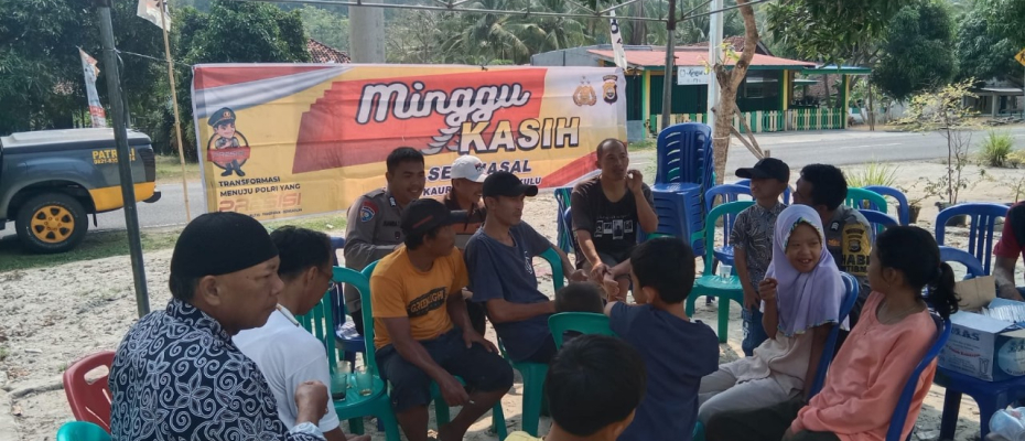 Minggu Kasih, Polsek Nasal Sampaikan Imbauan Kamtibmas kepada Warga Desa Batu Lungun 