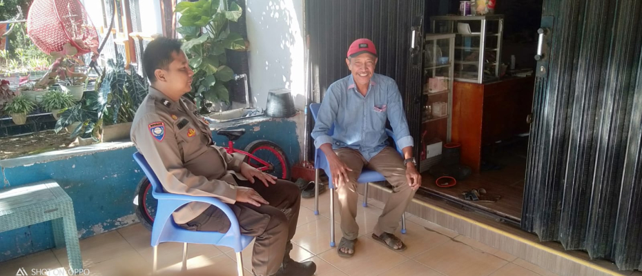 Silaturahmi Dengan Tokoh Masyarakat, Upaya Cooling System Bhabinkamtibmas Polsek Ketahun Menjelang Pemilu 2024