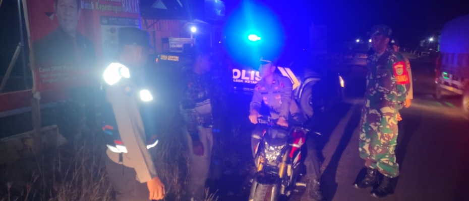 Polsek Ketahun Laksanakan Blue Sky Patroli Dalam Rangka Cooling System Jelang Pemilu Tahun 2024