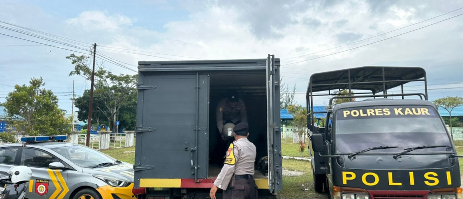 Polres Kaur Amankan Rapat Pleno Rekapitulasi Suara Tingkat Kabupaten 