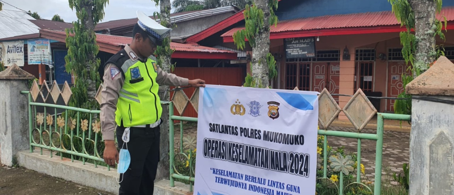Sat Lantas Polres Mukomuko Laksankan Operasi Keselamatan Nala 2024