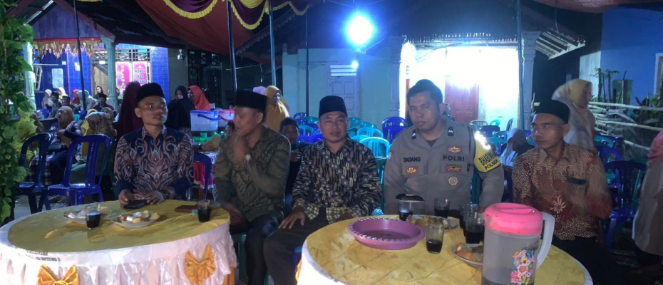 Warga Adakan Acara Hiburan Malam Pesta Pernikahan, Personel Polsek Kaur Utara Sampaikan Imbauan 