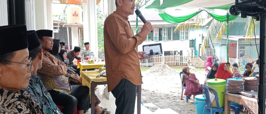 Bhabinkamtibmas Polsek Kaur Utara Hadiri Peresmian Masjid Al-Mujahidin 