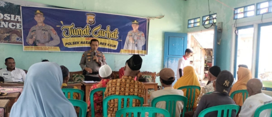 Serap Aspirasi Masyarkat Desa Suka Jaya, Polsek Nasal Gelar Jumat Curhat 