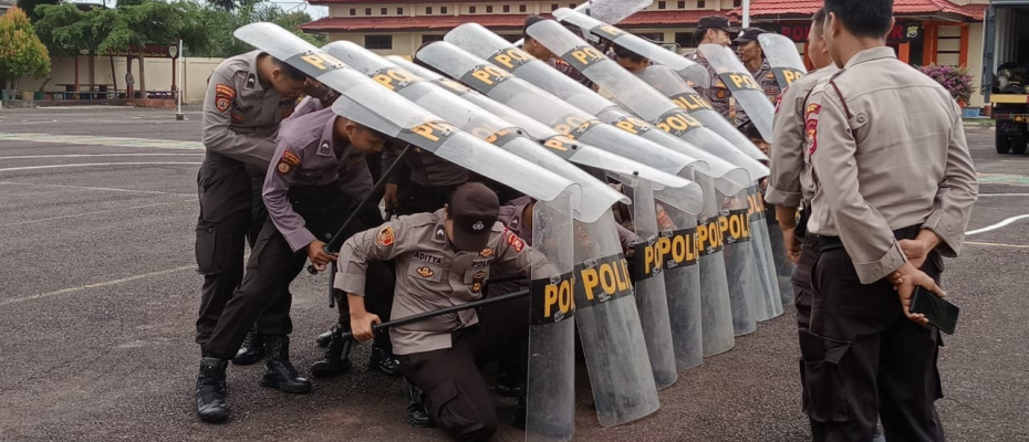 Persipan Giat Supervisi, Dit Samapta Polda Bengkulu, Laksanakan Pelatihan Dalmas