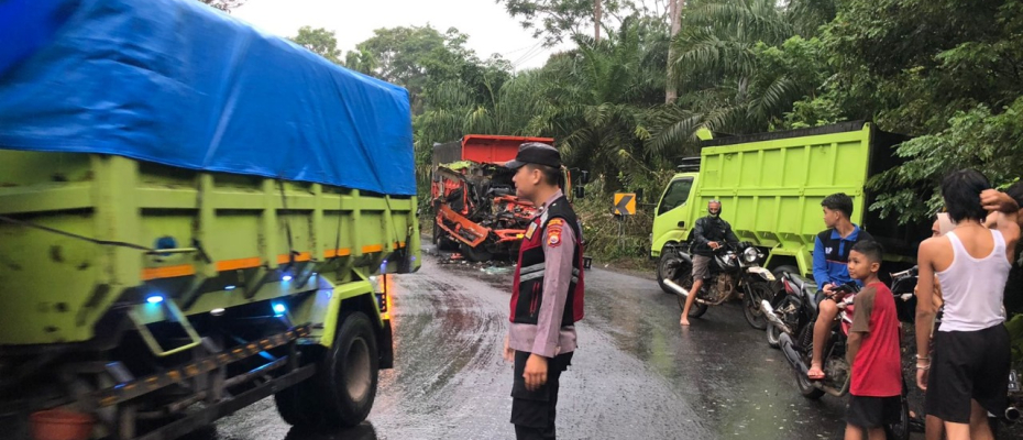 Dalam Sehari Terjadi 2 Kali Laka Lantas Di Wilayah Hukum Polsek Batiknau
