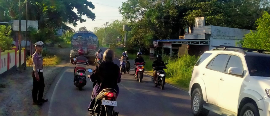 Wujud Polri Presisi dengan Pengaturan Arus Lalu Lintas Program Morning Traffic Control