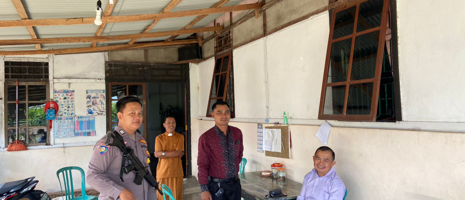Polisi Berikan Pengamanan Ibadah Mingguan Umat Kristiani di Lebong