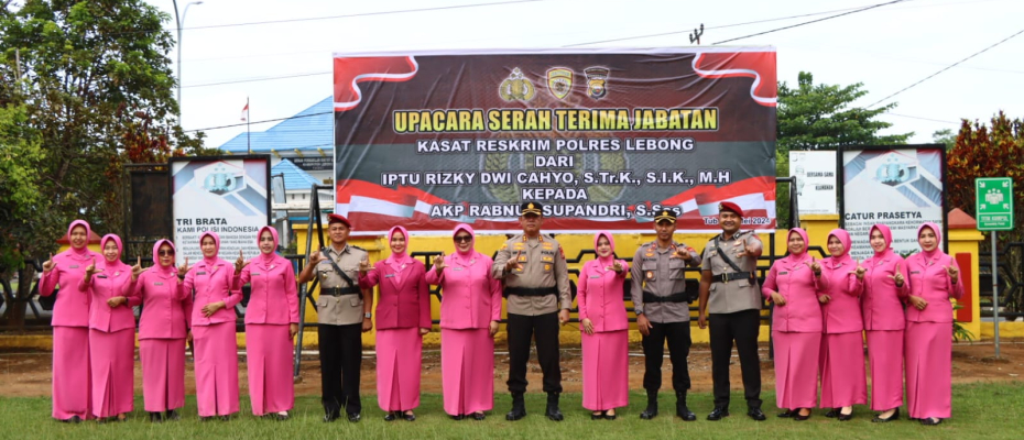 Polres Lebong Gelar Sertijab Kasat Reskrim