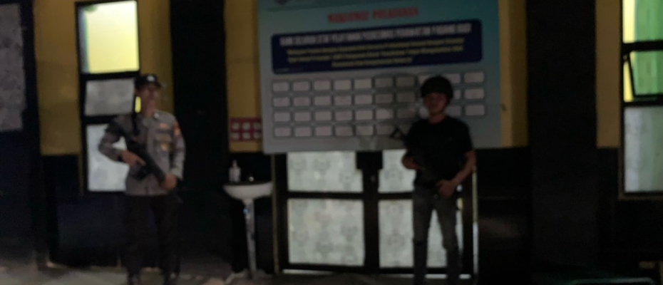 Pasca Diguyur Hujan Lebat, Polsek Kaur Utara Patroli Monitoring Antisipasi Bencana Alam