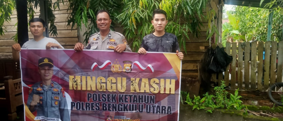 Program Minggu Kasih, Polsek Ketahun Bersama Masyarakat