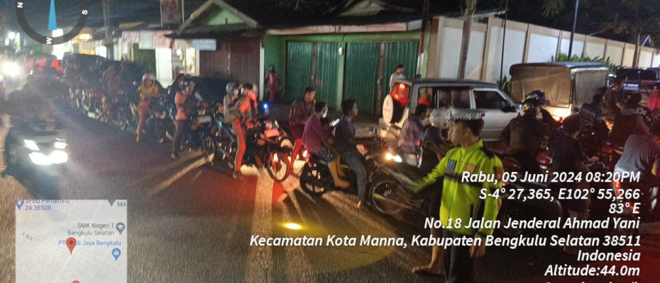 Antisipasi Bali dan Ciptakan Kamseltibcarlantas, Sat Lantas Polres BS, Giatkan Patroli Blue Light