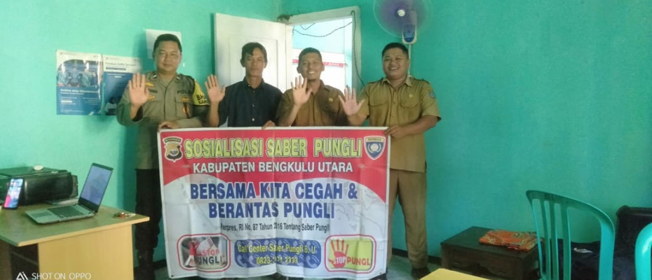 Cegah Pungli, Bhabinkamtibmas Polsek Ketahun Sosialisasi Saber Pungli di Wilayah Hukumnya