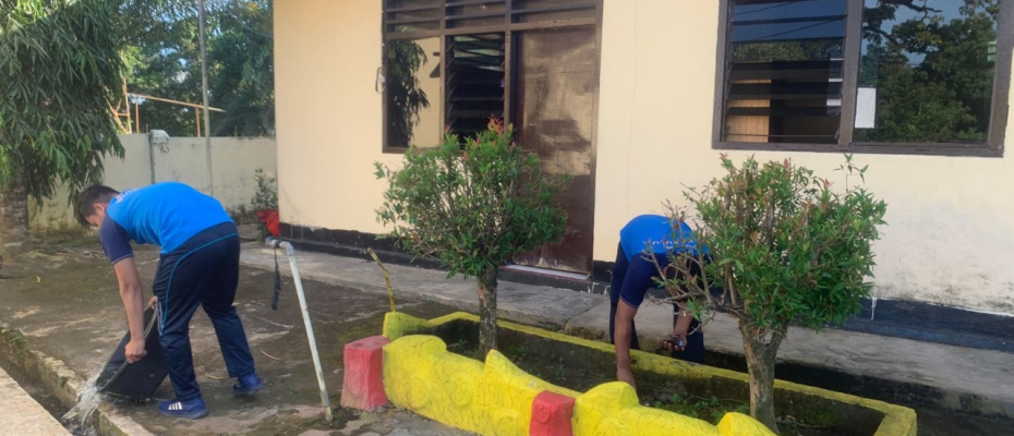 Ciptakan Suasana Kerja yang Nyaman, Waka Polsek Pimpin Kurve Bersama