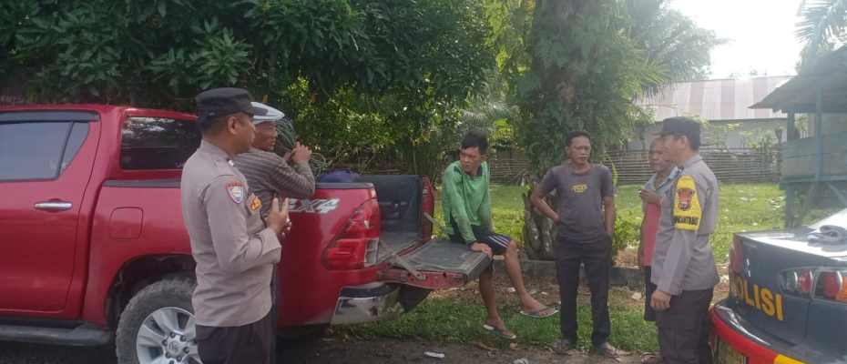 Piket Yanmas Polsek Kaur Tengah Patroli Dialogis dan Pengawasan Kamtibmas di Wilkum