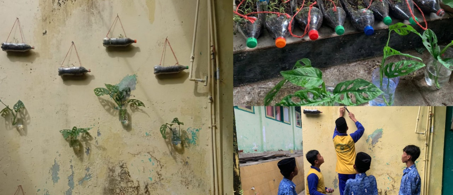 Projek Penguatan Profil Pelajar Pancasila, Memanfaatkan Botol Plastik Dengan Cara Membuat Pot Bunga Gantung Yang Unik