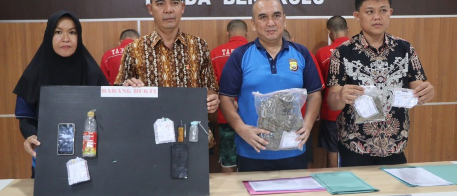 Direktorat Reserse Narkoba Polda Bengkulu Tangkap 3 Pria Penyalahguna Narkotika
