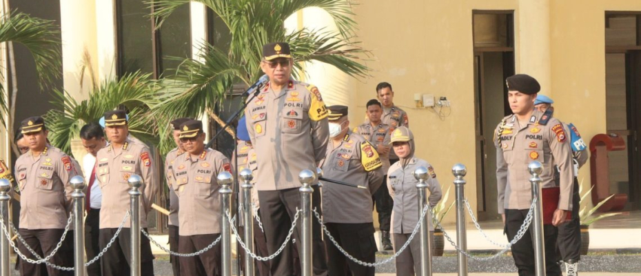 Kapolda Bengkulu Pimpin Apel Pagi, Tekankan Kesiapan Anggota Jelang Pilkada