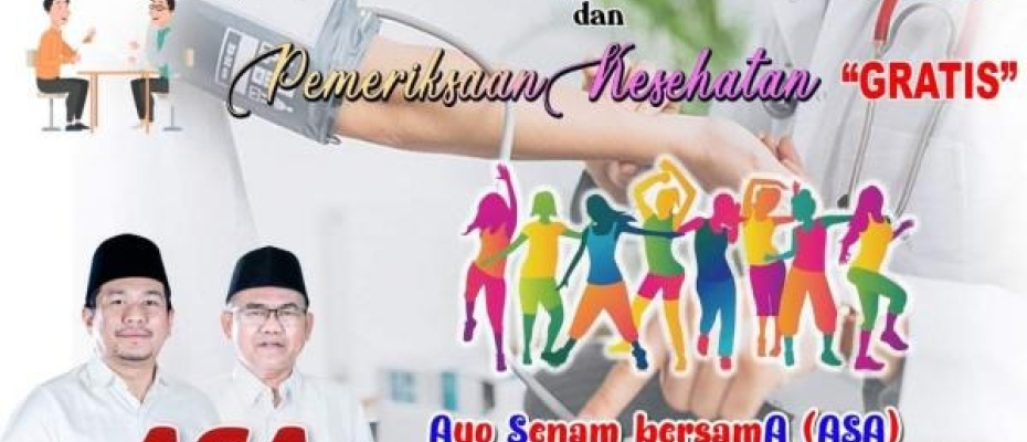 ASA Ajak Warga Senam Sehat di Padang Jaya