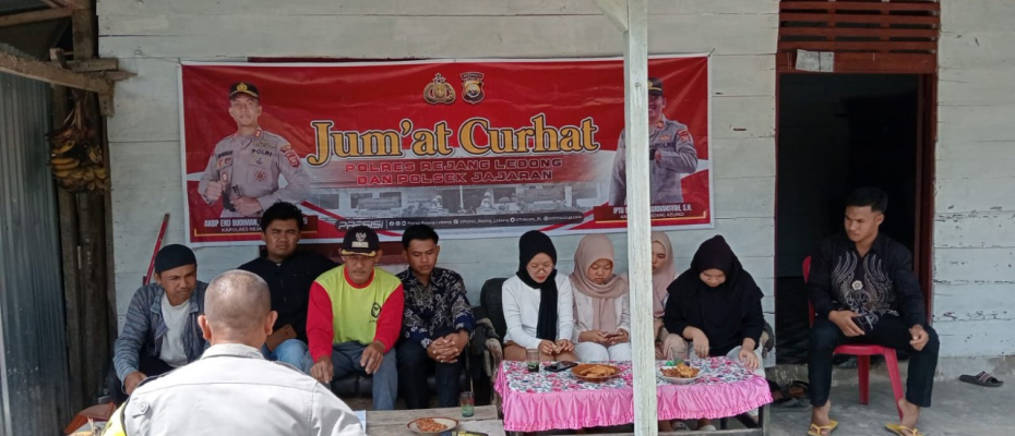 Berikan Keamanan dan Ciptakan Kenyamanan, Polsek Padang Ulak Tanding Rutinkan Giat Jumat Curhat 