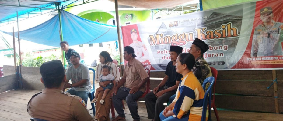 Ciptakan Harkamtibmas, Polsek Sindang Kelingi Gelar Minggu Kasih  