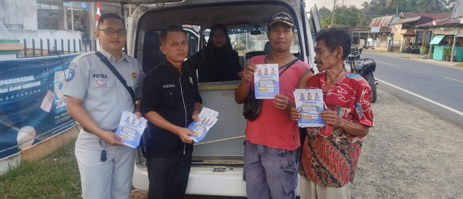 Jasa Raharja Bersama Tim Pembina Samsat Melakukan Sosialisasi Pemutihan Pajak Ranmor di Kecamatan Sukaraja 