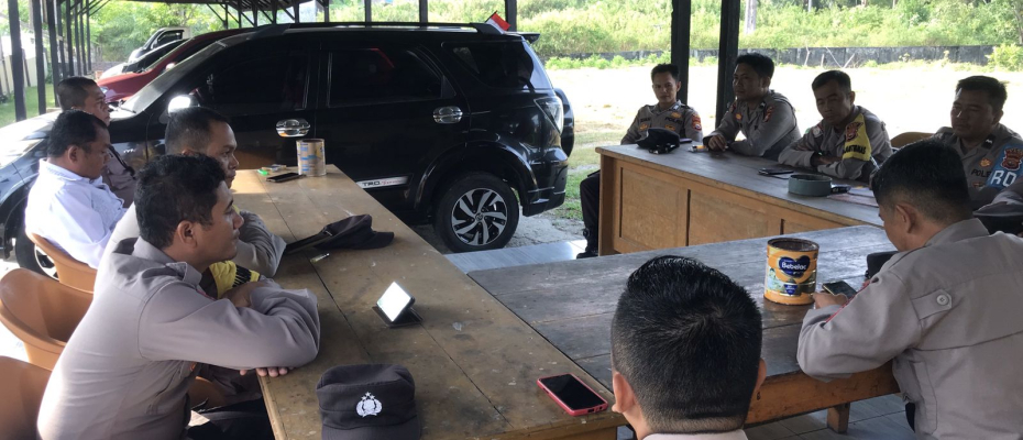 Polsek Kaur Tengah Gelar Anev Mingguan Pagi Bentuk Evaluasi Kinerja