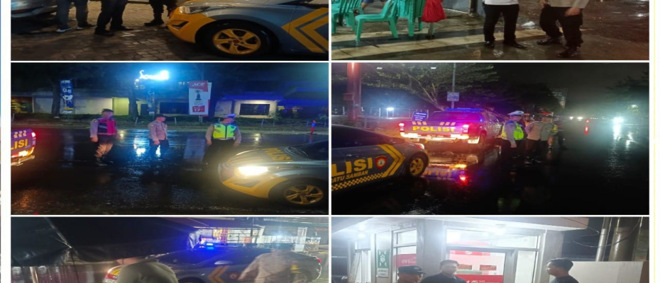 Ciptakan Kamtibmas Kondusif di Seputaran Wilkum, Personel Polsek Ratu Samban Patroli Dialogis 