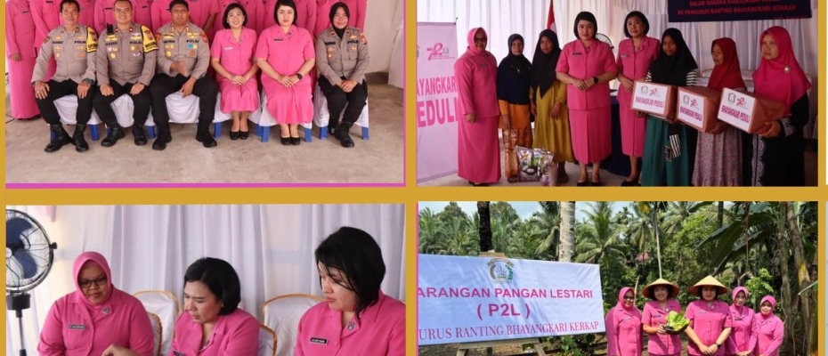 Guna Memperkuat Silaturahmi Ibu Ketua Bhayangkari Cabang Bengkulu Utara Kunjungi Ranting Bhayangkari Kerkap