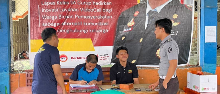 Layanan Video Call Gratis di Lapas Curup Menjadi Terobosan Inovatif