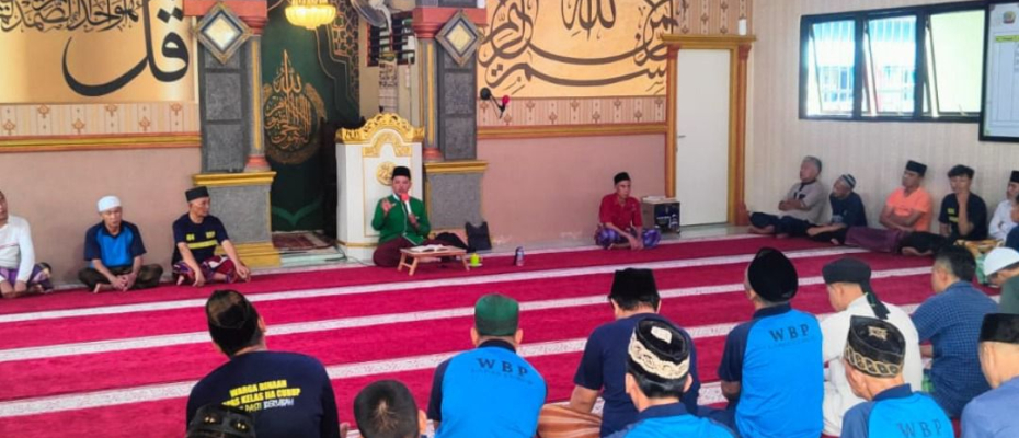 Warga Binaan Lapas Curup Semangat Jalani Pembinaan Rohani