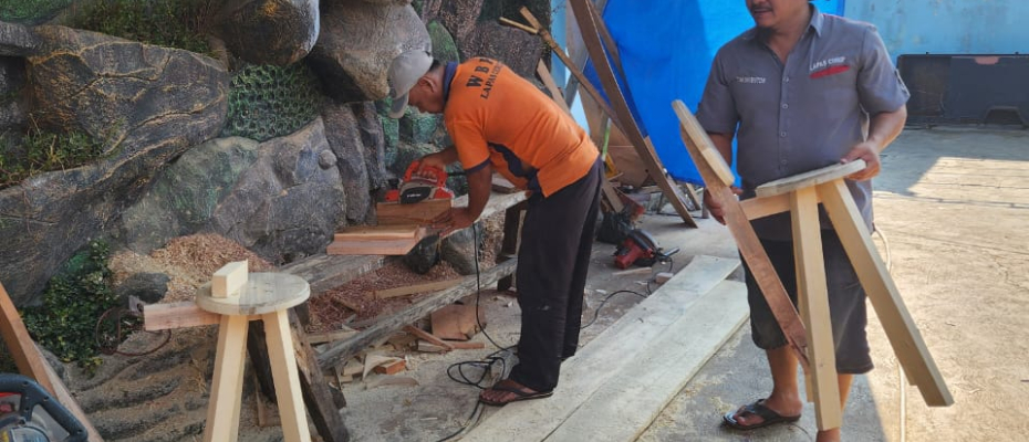 Pembinaan Keterampilan Meubelair Warga Binaan Lapas Curup Berkompeten