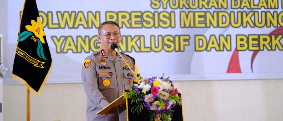 Kapolda Bengkulu Hadiri Syukuran Peringatan Hari Jadi ke-76 Polwan