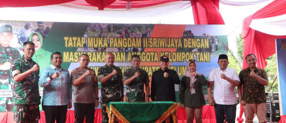 Wujud Sinergitas TNI - Polri, Kapolda Bengkulu Hadiri Peresmian IRPOM Oleh Pangdam II Sriwijaya 