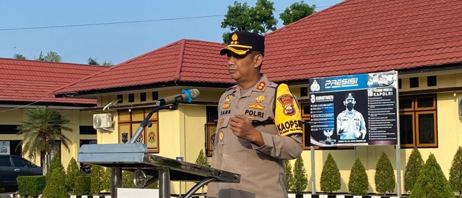 Pimpin Apel Kapolres Mukomuko tegaskan jaga nertralitas Polri dan jaga Kesehatan jelang pilkada 2024