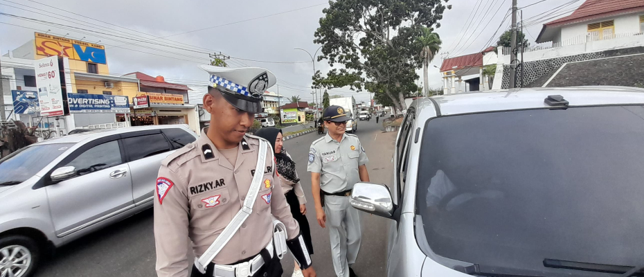 Tingkatkan Kepatuhan Pembayaran PKB Jasa Raharja Bengkulu Bersama Stakeholder Gelar Operasi Gabungan