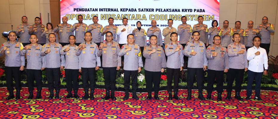 NCS Polri Minta Polda Lampung Optimalkan Coolling System Jelang Pilkada